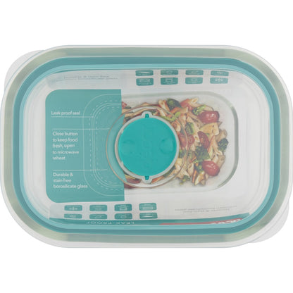 Decor Vent & Seal Glass Container Oblong 1l Each