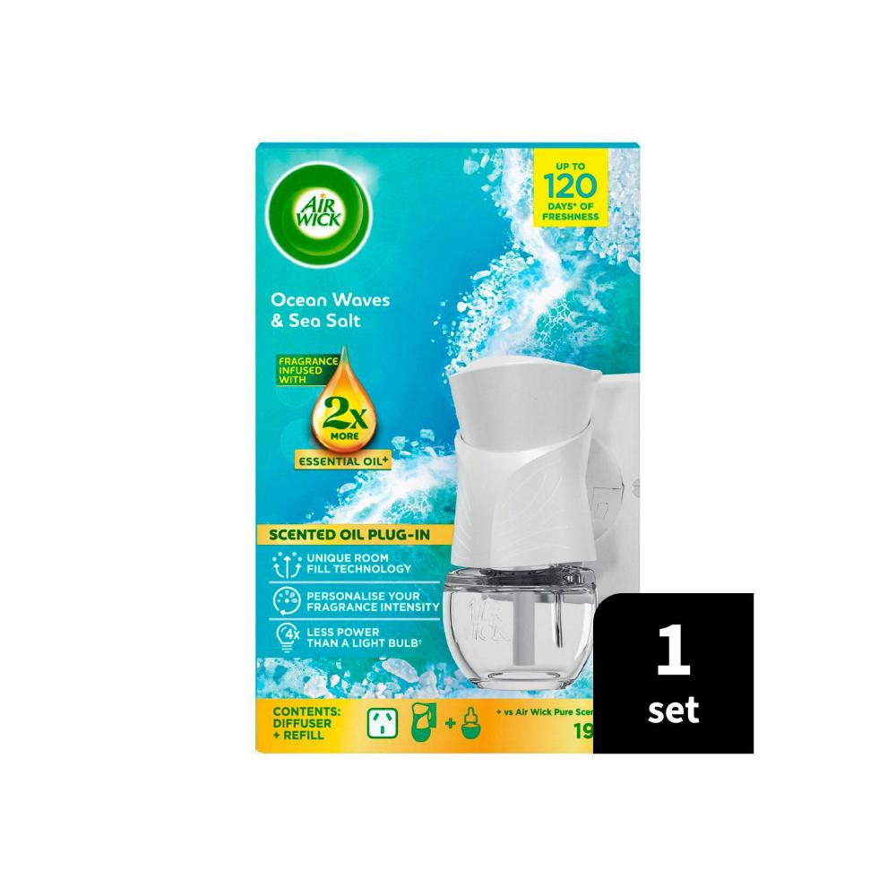 Air Wick Scented Oil Plug-in-diffuser + Refill Ocean Waves & Sea Salt - 1 Pack