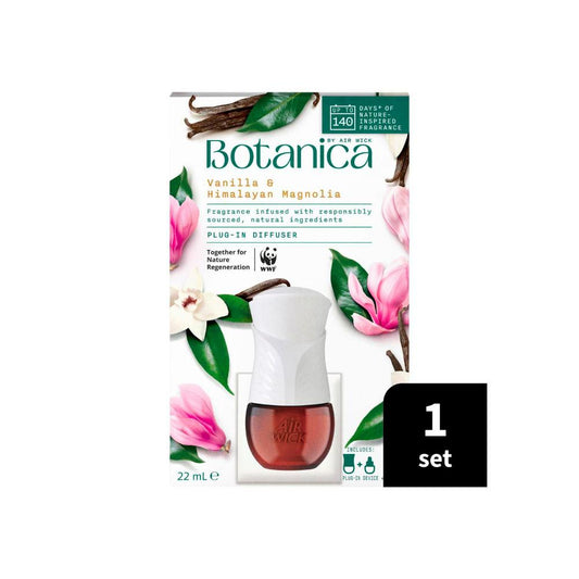 Botanica By Air Wick Air Freshener Plug In Diffuser Le Vanilla & Himalayan M ... 22mL