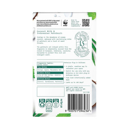Botanica By Air Wick Air Plug In Diffuser Refill Coconut Milk & Indonesian Patchouli - 22mL