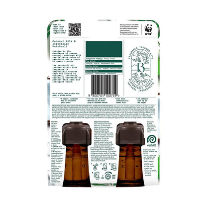 Botanica By Air Wick Plug-in Diffuser Refill Coconut Milk & Indonesian Patchouli 2x22ml | 44mL