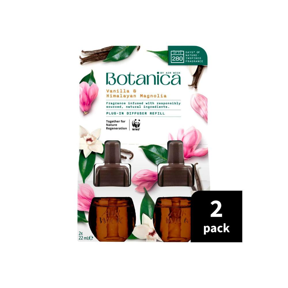 Botanica By Air Wick Plug In Diffuser Refill Vanilla Himalayan Magnolia 2 ... 44mL