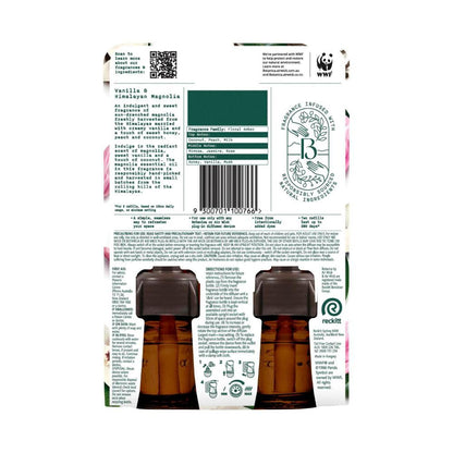 Botanica By Air Wick Plug In Diffuser Refill Vanilla Himalayan Magnolia 2x22ml | 44mL