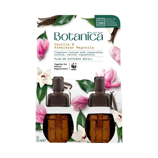 Botanica By Air Wick Plug In Diffuser Refill Vanilla Himalayan Magnolia 2x22ml | 44mL