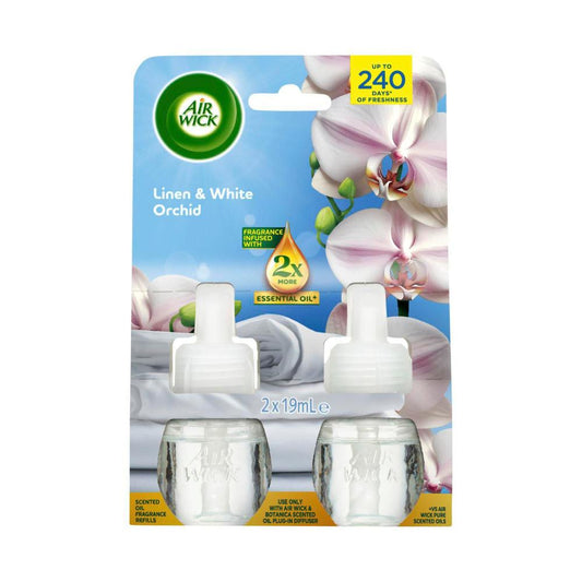 Air Wick Freshener Refill Linen & White Orchid - 38 mL
