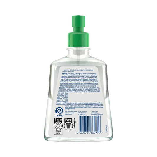 Air Wick Aerosol-free Auto Spray Essential Oil Refill Sweet Vanilla & Shea Butter - 228mL
