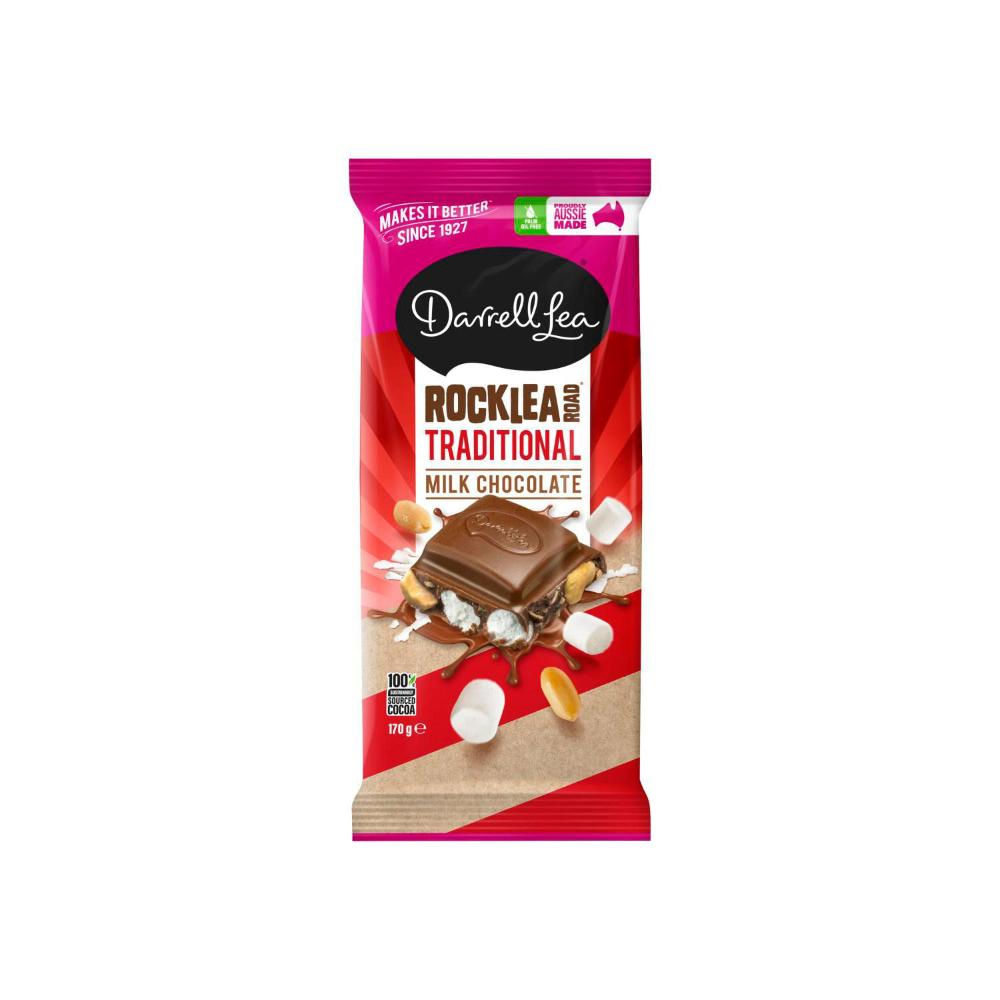 Darrell Lea Rocklea Road Block Chocolate - 170g