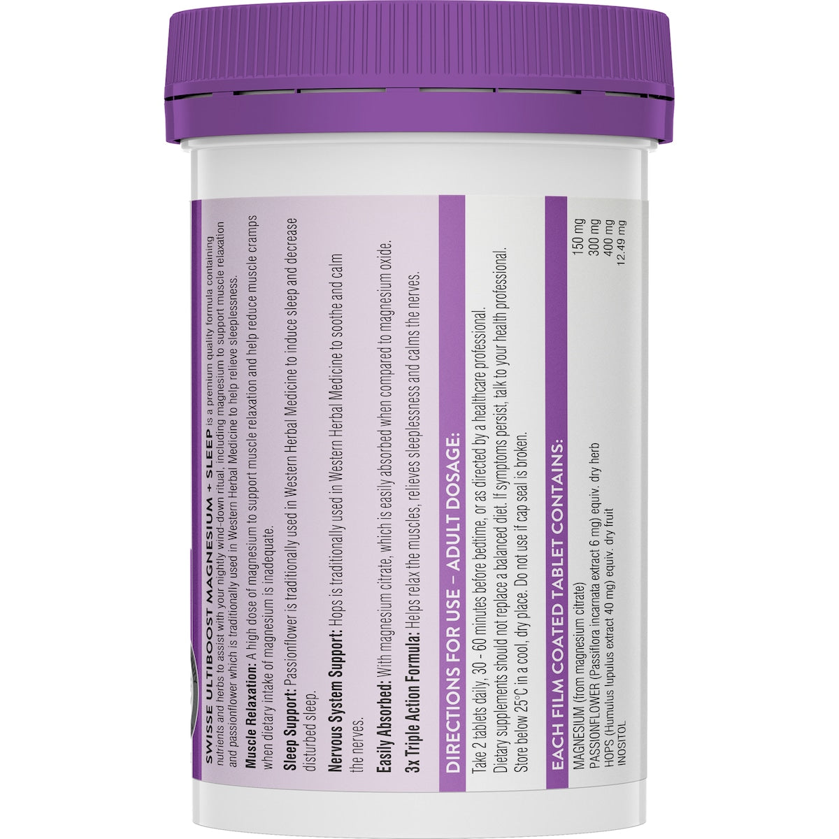 Swisse Ultiboost Magnesium + Sleep Tablets 100 Pack