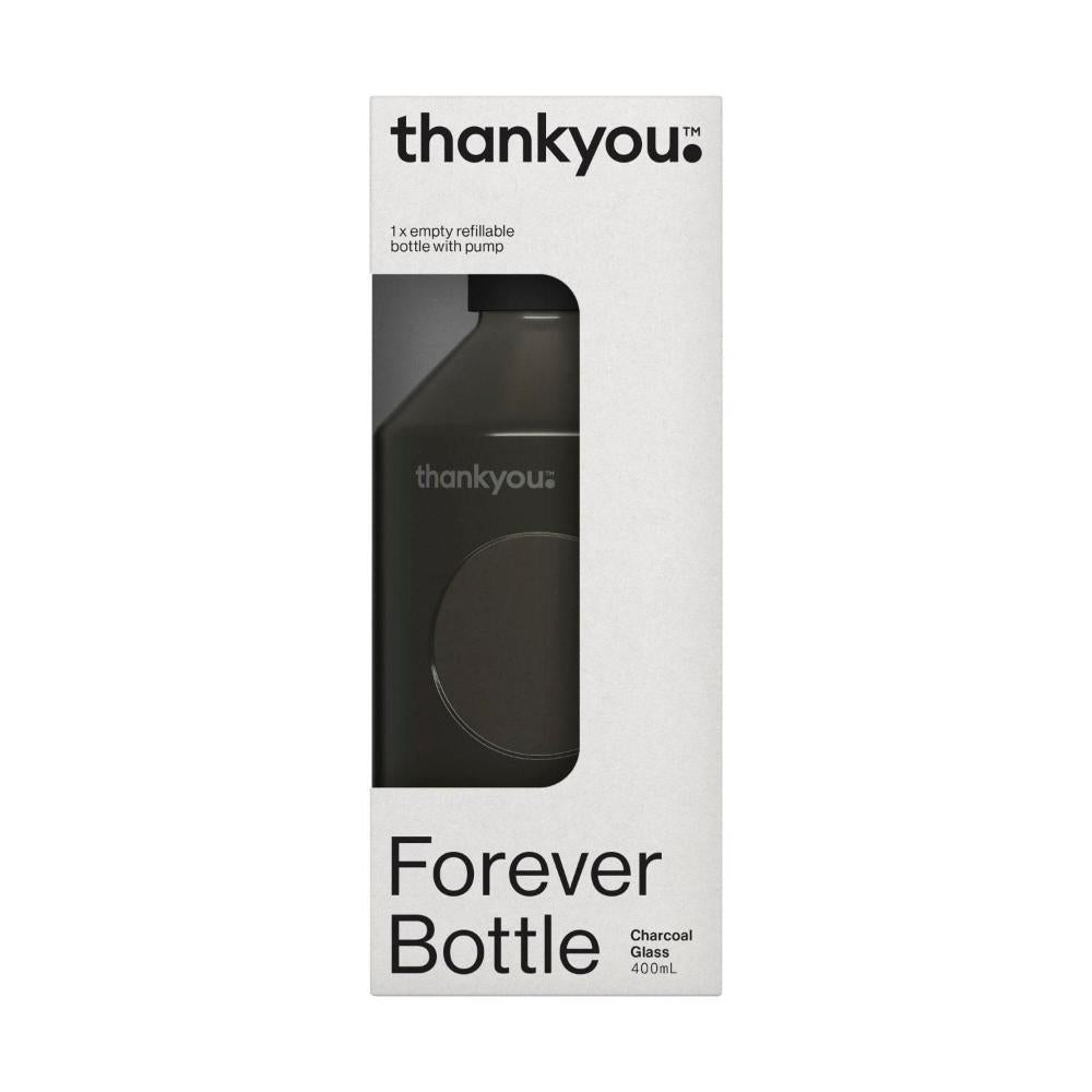 Thankyou Forever Bottle Charcoal Glass - 400mL