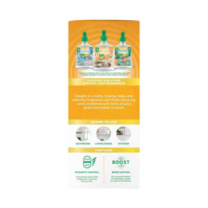 Air Wick Aerosol Free Auto Spray Essential Oil Refill Sweet Vanilla Shea Butter - 1 Pack