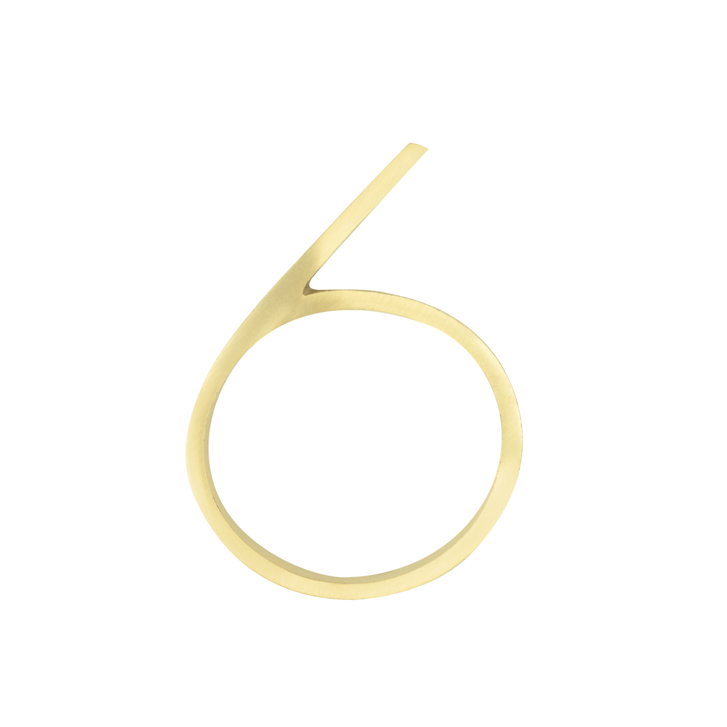 Sandleford Brass Toorak Number - 6 - 120mm