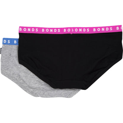 Bonds Ladies Hipster Boyleg Size 14 Assorted 2 Pack