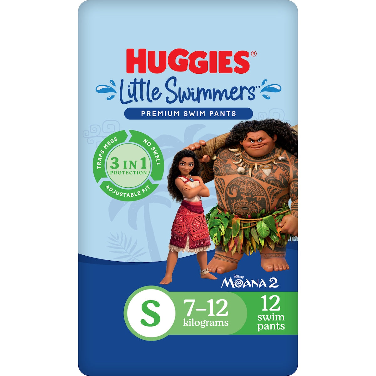Huggies Little Swimmers Swim Nappies Small (7-12kg) 12 Pack
