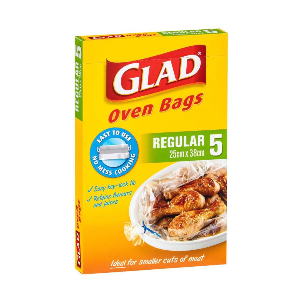 Glad Regular Oven Bags 25cm X 38cm - 5 Pack