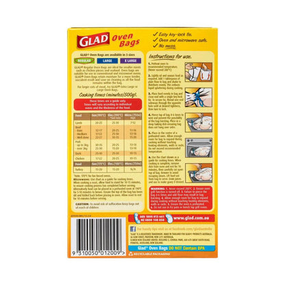 Glad Regular Oven Bags 25cm X 38cm - 5 Pack