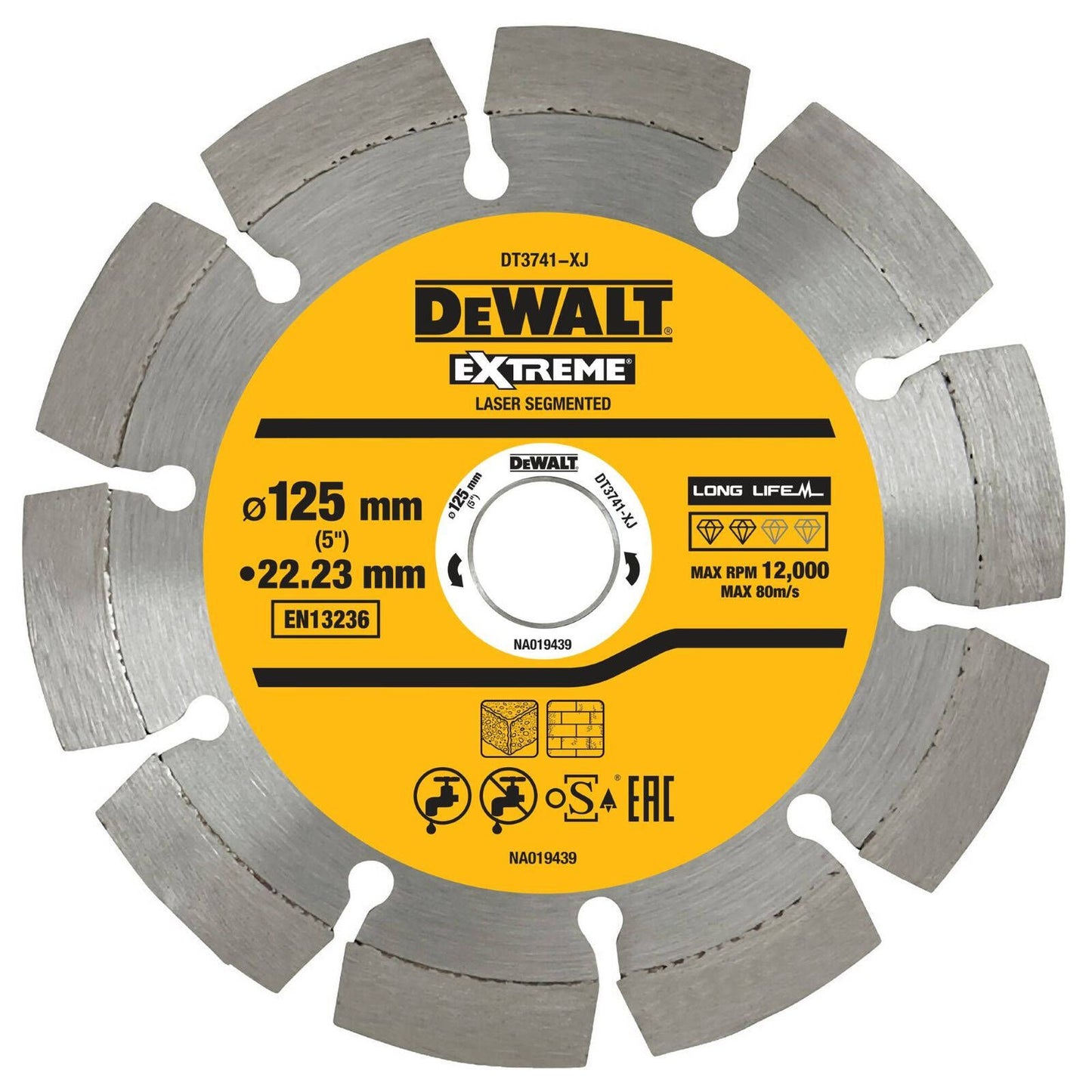 Dewalt Segmented Diamond Wheel - 125mm