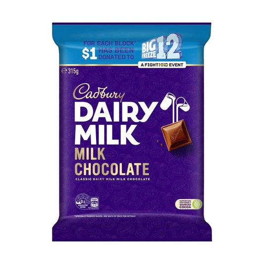 Cadbury Dairy Milk Block Chocolate - 315g