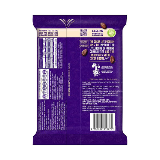 Cadbury Dairy Milk Fruit & Nut Block Chocolate - 340g