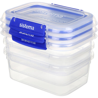 Sistema Klip It Plus Rectangle Food Container 1l X 3 Pack