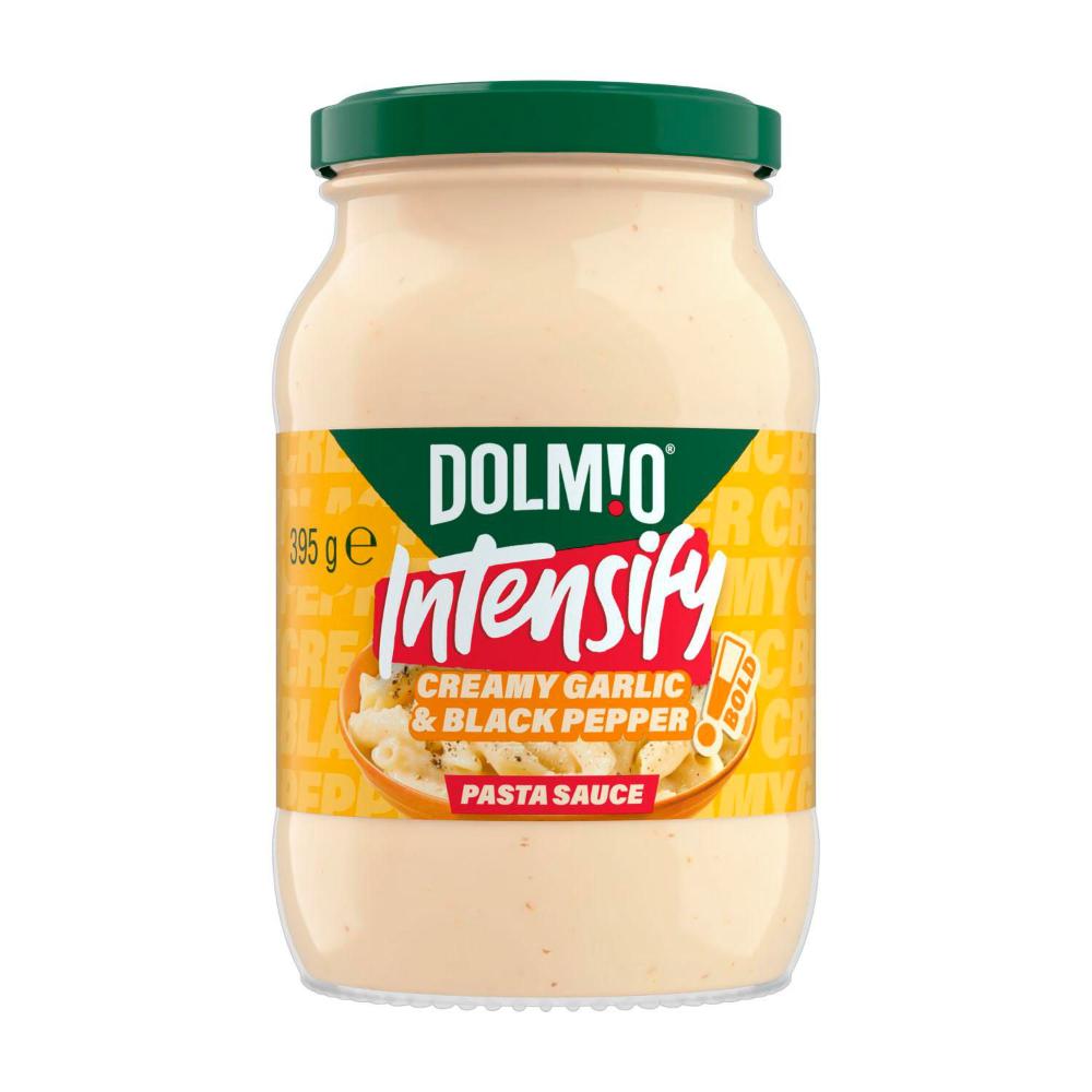 Dolmio Intensify Creamy Garlic & Black Pepper Pasta Sauce - 395g
