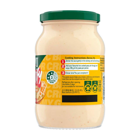 Dolmio Intensify Creamy Garlic & Black Pepper Pasta Sauce - 395g