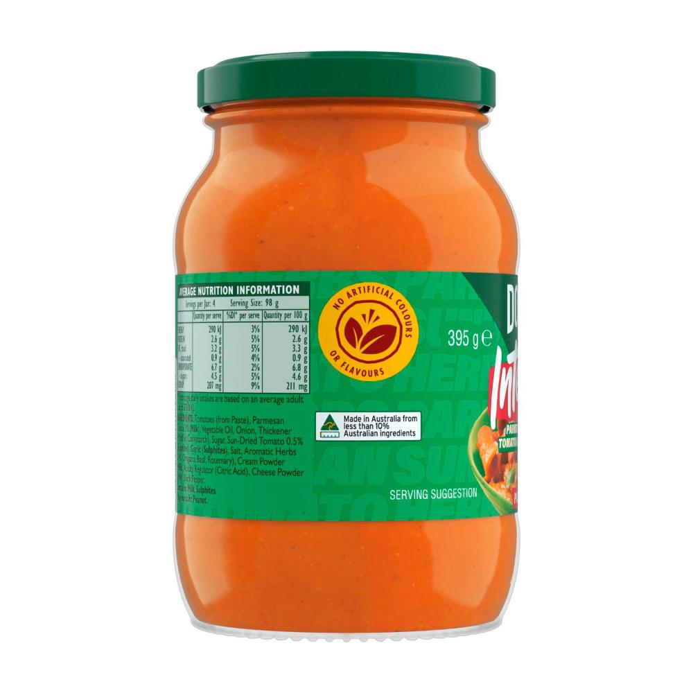 Dolmio Intensify Parmesan- Sundried Tomato & Aromatic Herbs Pasta Sauce - 395g