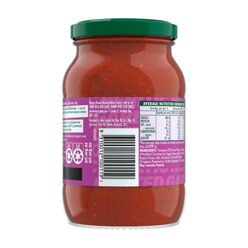 Dolmio Intensify Roasted Garlic & Aromatic Herbs Pasta Bake Sauce - 400g