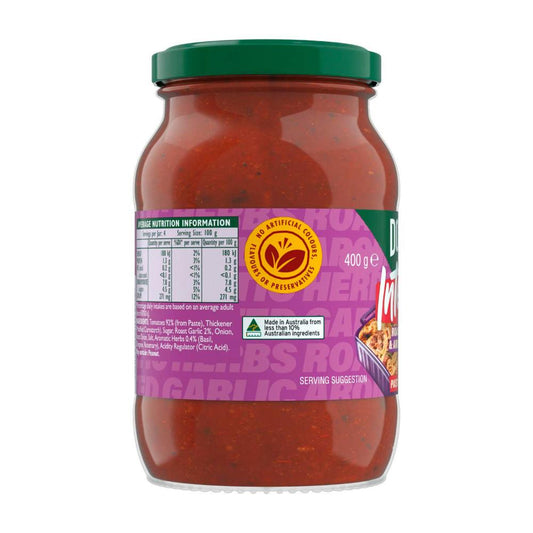 Dolmio Intensify Roasted Garlic & Aromatic Herbs Pasta Bake Sauce - 400g