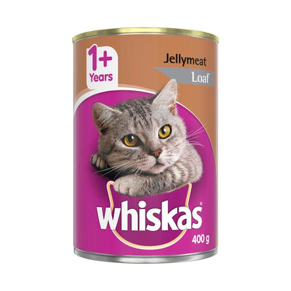 Whiskas 1+ Years Jellymeat Loaf Wet Cat Food Can - 400g