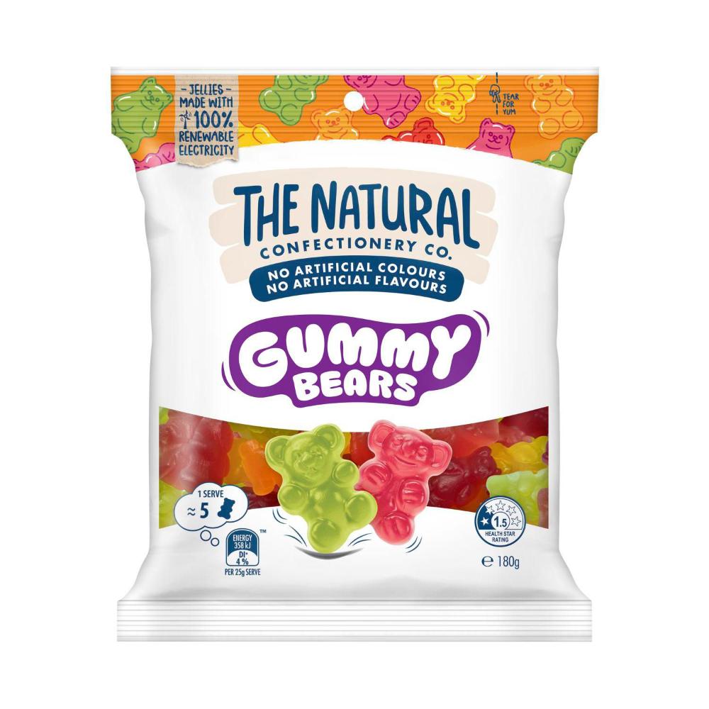The Natural Confect Co. Gummy Bears - 180g