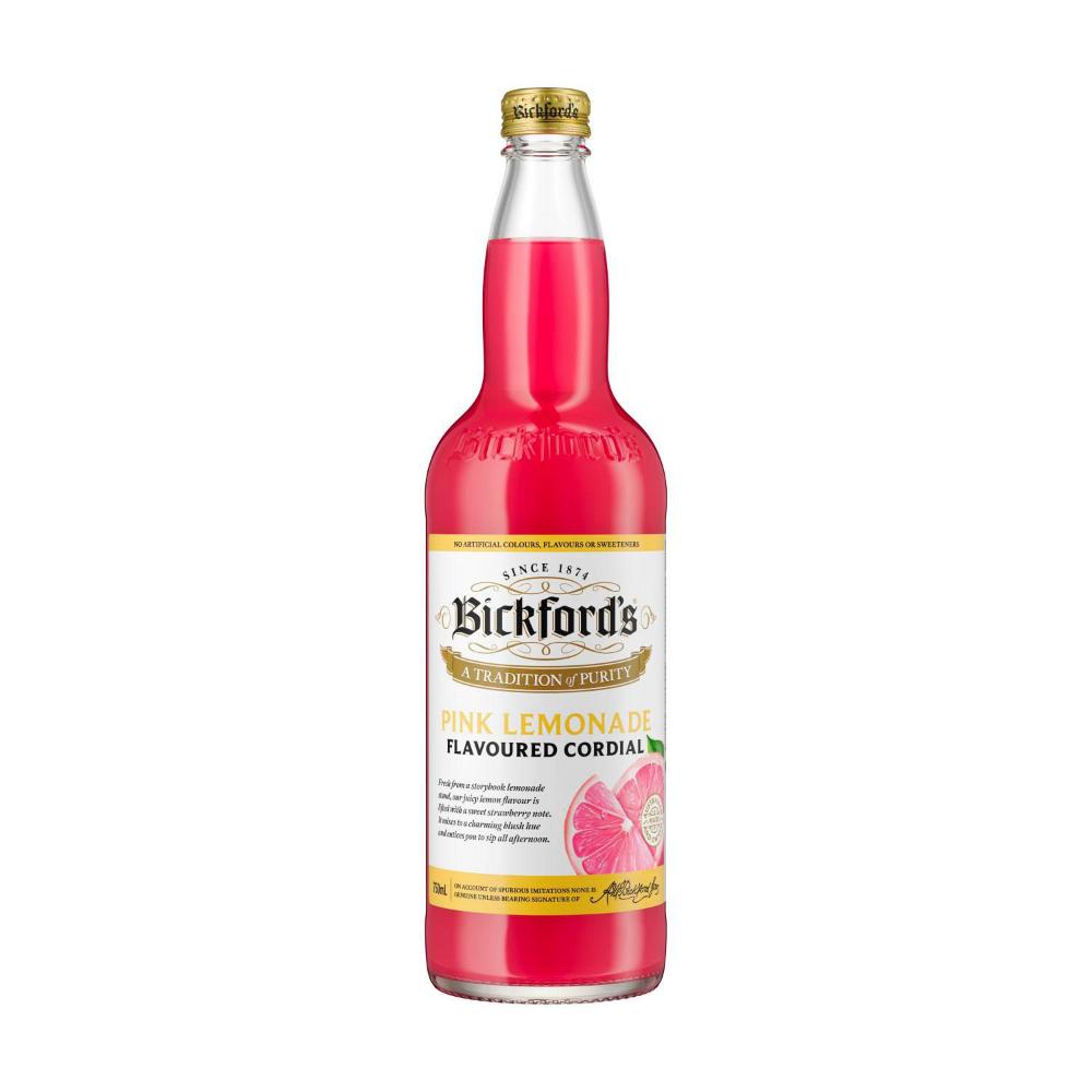 Bickford's Cordial Pink Lemonade - 750mL