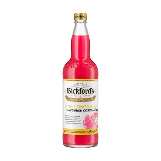 Bickford's Cordial Pink Lemonade - 750mL