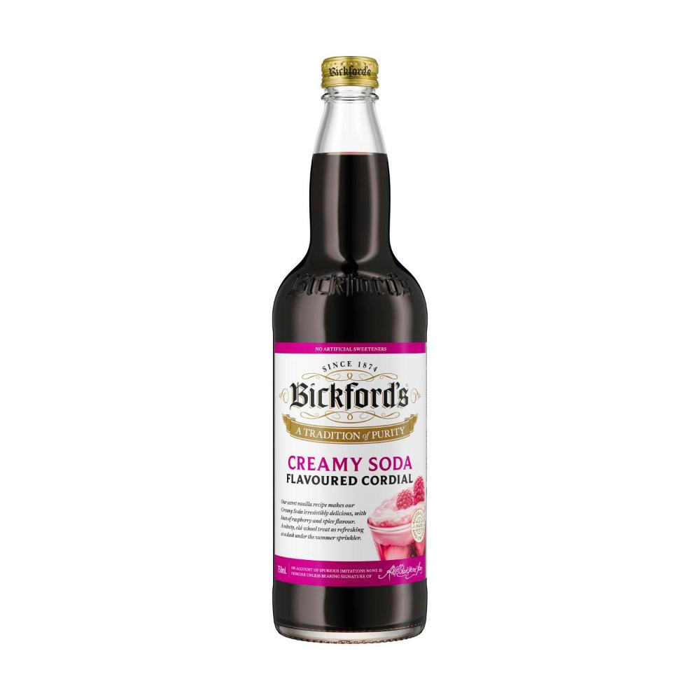 Bickford's Cordial Creamy Soda - 750mL