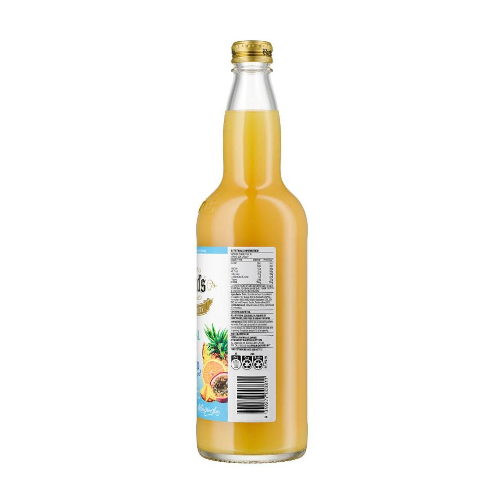 Bickford's Cordial Tropical No Added Sugar - 750mL