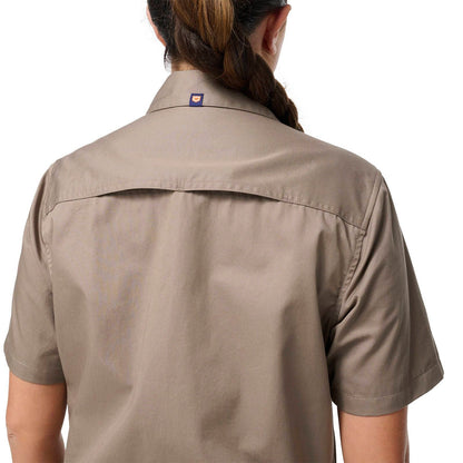 Citeco Womens Short Sleeve Shirt - Size 12 - Khaki