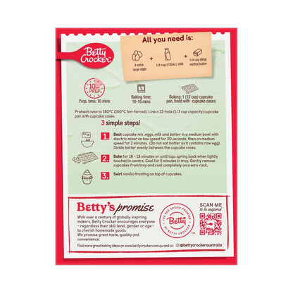 Betty Crocker Bake Smart Gluten Free Vanilla Cupcake - 450g