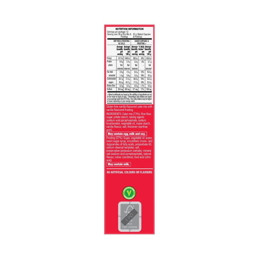 Betty Crocker Bake Smart Gluten Free Vanilla Cupcake - 450g
