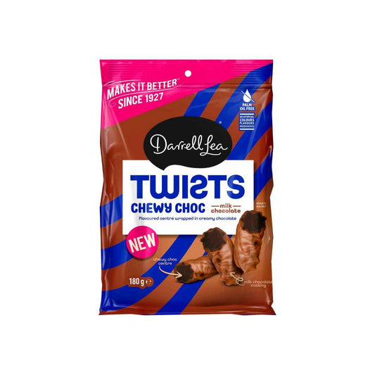 Darrell Lea Choc Chewy Twist - 180g