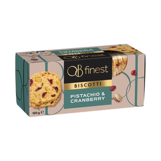 Ob Finest Cranberry & Pistachio Biscotti - 100g