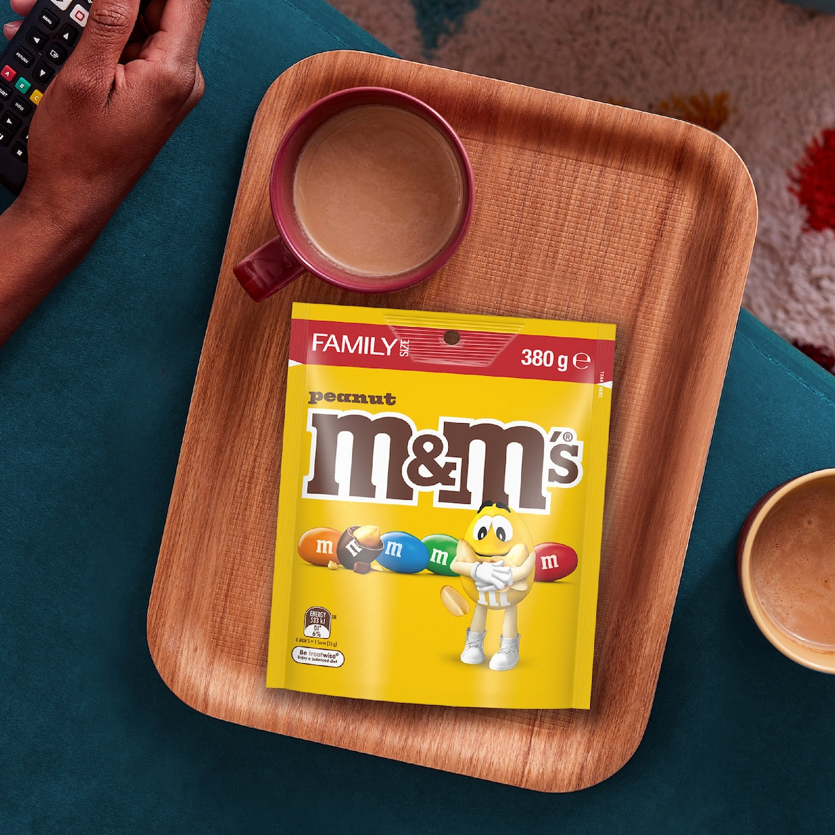 M&ms Peanut Milk Chocolate Snack & Share Bag 380g