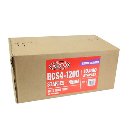 AIRCO Flooring Staples Electro Galvanised - 45mm Box of 10000 SB11110