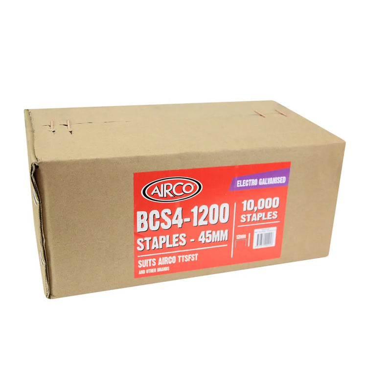 AIRCO Flooring Staples Electro Galvanised - 45mm Box of 10000 SB11110