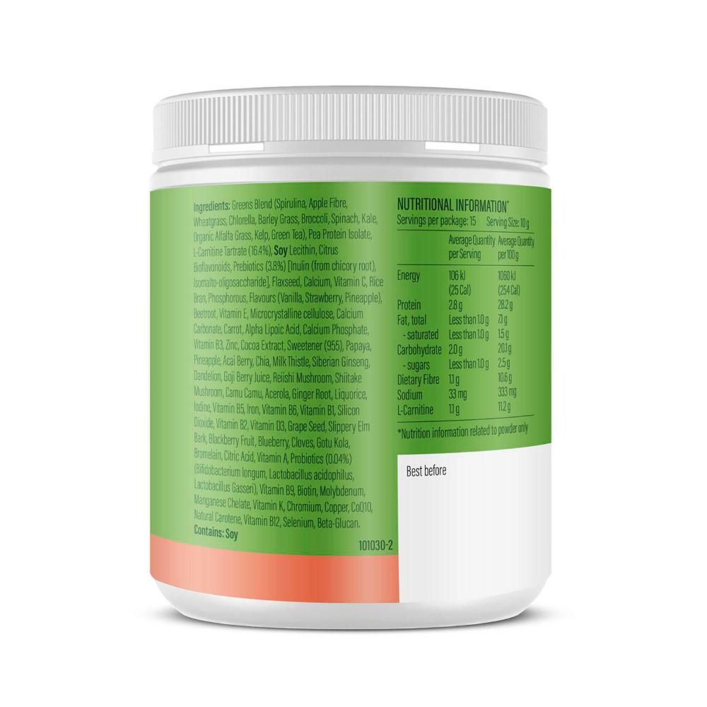 Life Botanics Powder Greens + Shred - 150g
