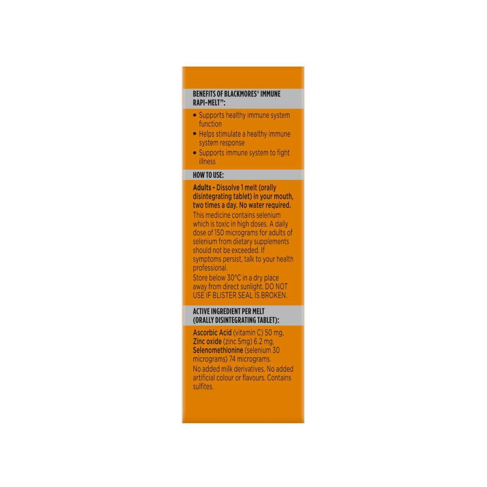Blackmores Rapi Melts Immune - 60 Pack