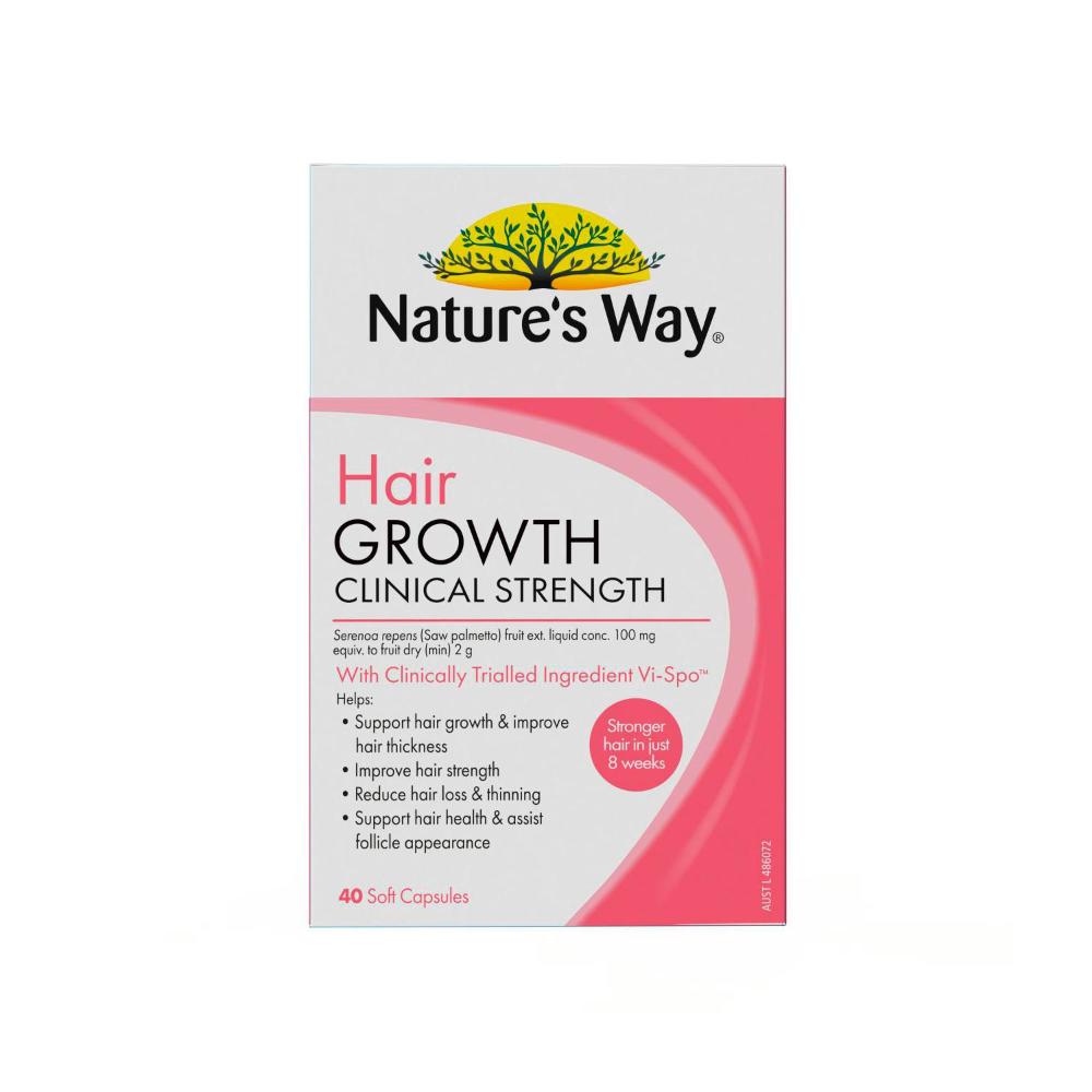Nature's Way Beauty Hair Growth Clinical Strength Caps - 40 Pack