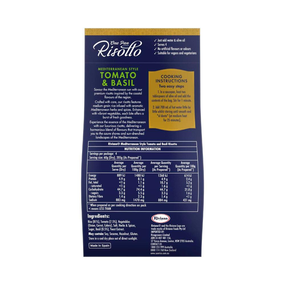 Riviana Risotto Tomato & Basil - 240g