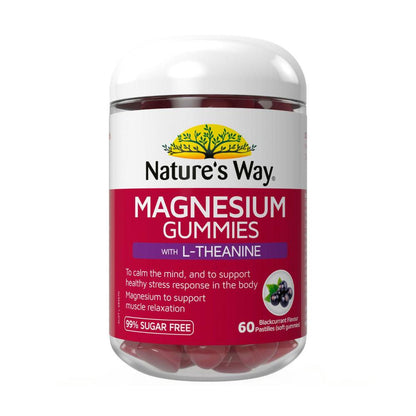 Nature's Way Gummies Magnesium + L-theanine - 60 Pack