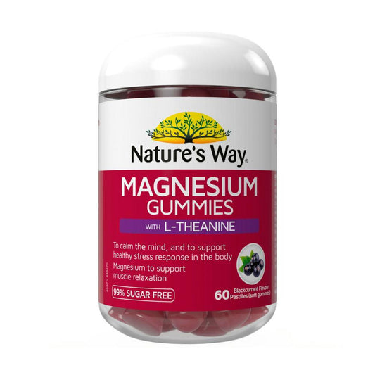 Nature's Way Gummies Magnesium + L-theanine - 60 Pack