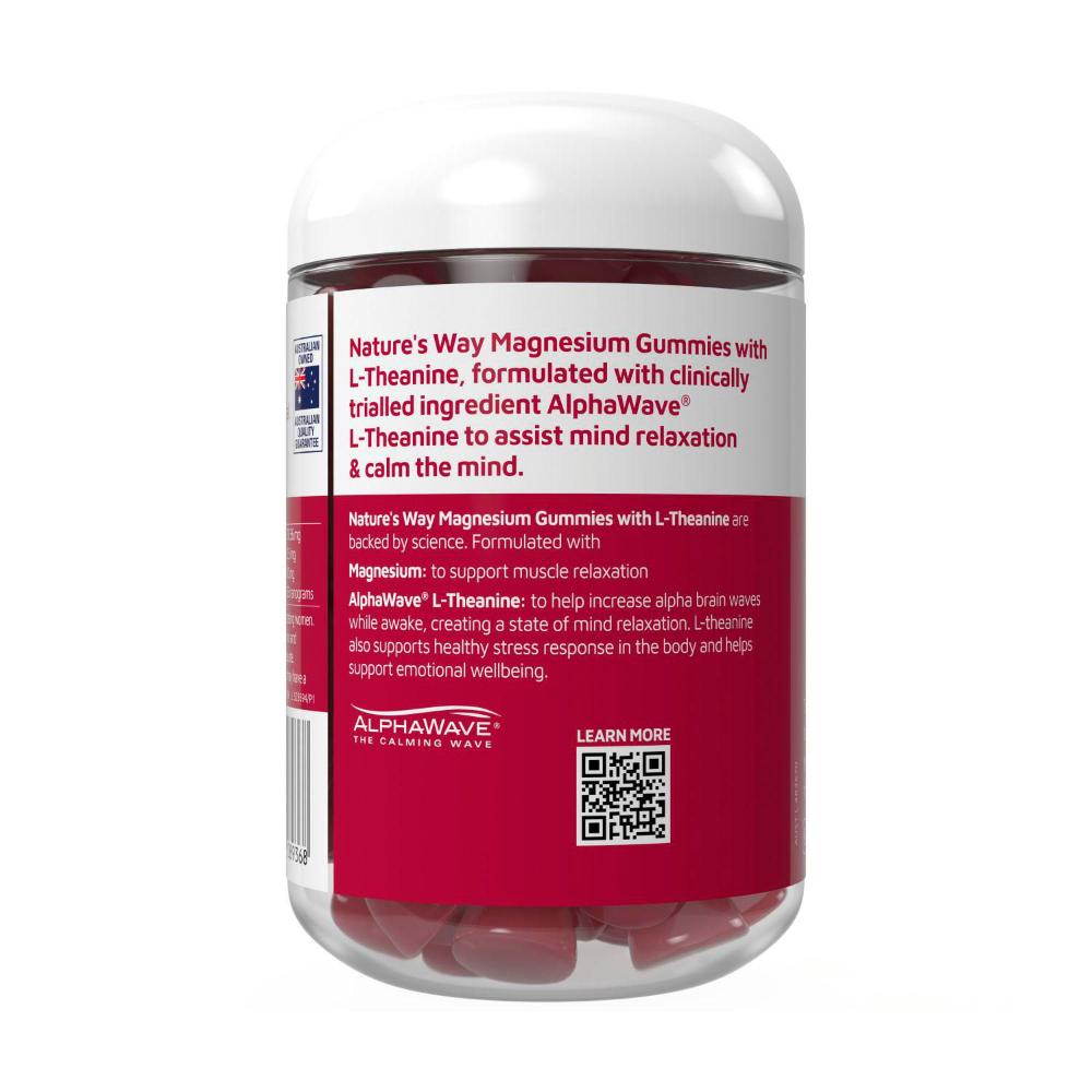 Nature's Way Gummies Magnesium + L-theanine - 60 Pack