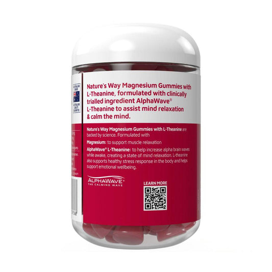 Nature's Way Gummies Magnesium + L-theanine - 60 Pack